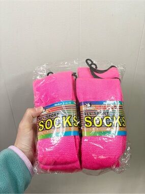 Champion Rhino Pink all sports socks soccer softball baseball sz M (8.5-10) 6pk